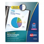 Avery Top-Load Poly Sheet Protectors, Heavy Gauge, Letter, Diamond Clear, 100/Box AVE74100