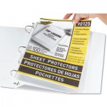 Top-Load Polypropylene Sheet Protectors, Standard, Letter, Clear, 2", 100/Box CLI90125
