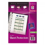 Avery Top Load Sheet Protector, Heavyweight, 8.5 x 5 1/2, Clear, 25/Pack AVE77004