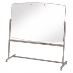 Quartet Total Erase Reversible Mobile Easel, 72 x 48, White Surface, Neutral Frame QRT3640TE