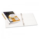 Avery Touchguard Antimicrobial View Binder w/Slant Rings, 1" Cap, White AVE17141