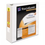 Avery Touchguard Antimicrobial View Binder w/Slant Rings, 3" Cap, White AVE17144