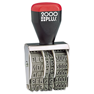 COSCO 2000PLUS Traditional Date Stamp, Six Years, 1 3/8 x 3/16" COS012731