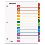 Traditional OneStep Index System, 12 Tab, Jan-Dec, Letter, Multicolor, 12/Set CRD60318