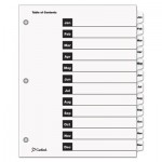 Cardinal Traditional OneStep Index System, 12-Tab, Months, Letter, White, 12/Set CRD60313