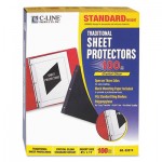 C-Line Traditional Polypropylene Sheet Protector, Standard Weight, 11 x 8 1/2, 100/BX CLI03213