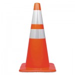 Tatco Traffic Cone, 28h x 14w x 14d, Orange/Silver TCO25900