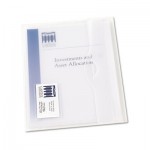 Avery Translucent Document Wallets, Letter, Polypropylene, Translucent, 12/Box AVE72278
