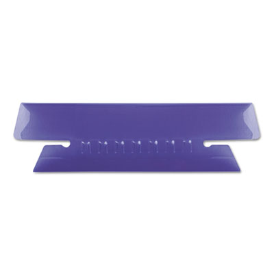 Pendaflex 43 1/2 VIO Transparent Colored Tabs For Hanging File Folders, 1/3-Cut Tabs, Violet, 3.5" Wide