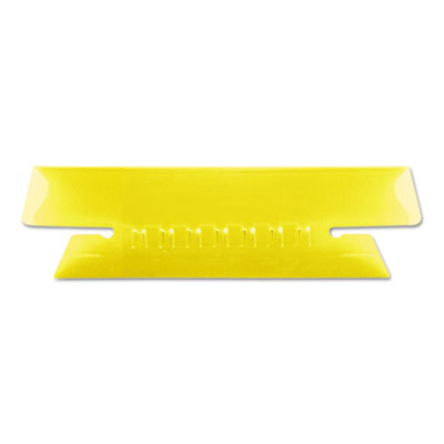 Pendaflex 43 1/2 YEL Transparent Colored Tabs For Hanging File Folders, 1/3-Cut Tabs, Yellow, 3.5" Wide