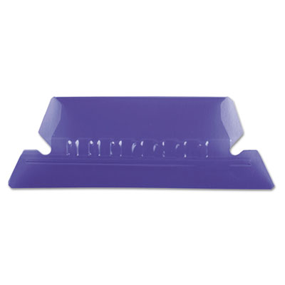 Pendaflex 42 VIO Transparent Colored Tabs For Hanging File Folders, 1/5-Cut Tabs, Violet, 2" Wide, 25/Pack PFX42VIO