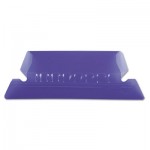 Pendaflex 42 VIO Transparent Colored Tabs For Hanging File Folders, 1/5-Cut Tabs, Violet, 2" Wide, 25/Pack PFX42VIO