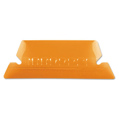 Pendaflex 42 ORA Transparent Colored Tabs For Hanging File Folders, 1/5-Cut Tabs, Orange, 2" Wide, 25/Pack PFX42ORA