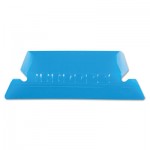 Pendaflex 42 BLU Transparent Colored Tabs For Hanging File Folders, 1/5-Cut Tabs, Blue, 2" Wide, 25/Pack PFX42BLU