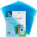 Business Source Transparent Poly File Holders 00605