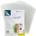 Business Source Transparent Poly File Holders 00606