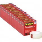 Scotch Transparent Tape - 3/4"W 600341296PK