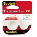 Scotch Transparent Tape in Hand Dispenser, 1/2" x 450", Clear MMM144
