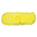 Rubbermaid Commercial FGJ15300YL00 Trapper Commercial Dust Mop, Looped-end Launderable, 5" x 24", Yellow RCPJ15300YEL