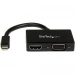 StarTech Travel A/V adapter: 2-in-1 Mini DisplayPort to HDMI or VGA converter MDP2HDVGA