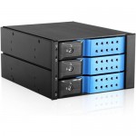 iStarUSA Trayless 2x 5.25" to 3x 3.5" 12Gb/s HDD Hot-swap Rack BPN-DE230HD-BLUE
