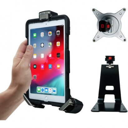 CTA Digital Tri-Grip Tablet Security Clasp with Quick-Connect Base and VESA Mount PAD-TGSK
