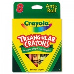Crayola Triangular Crayons, 8 Colors/Box CYO524008