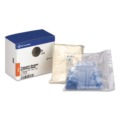 First Aid Only Triangular Sling/Bandage and CPR Mask, 2 Pieces FAO90643