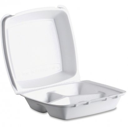 Triple-compartment Foam Container 85HT3