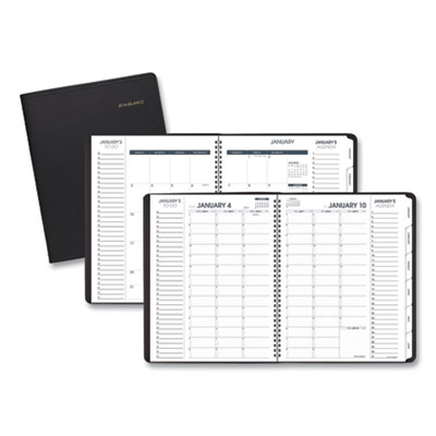 At-A-Glance 70950V05 Triple View Weekly/Monthly Appointment Book, 11 x 8.25, Black, 2021 AAG70950V05