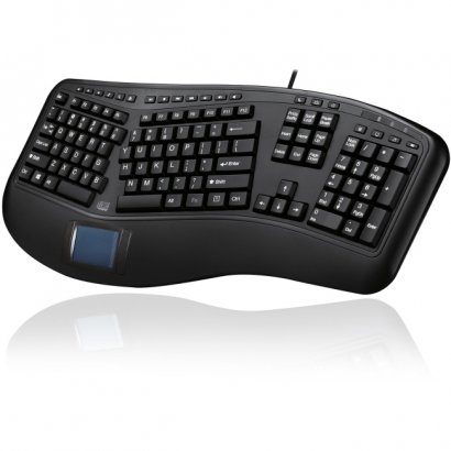Adesso Tru-Form 450 - Ergonomic Touchpad Keyboard AKB-450UB