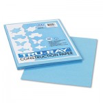 Pacon Tru-Ray Construction Paper, 76 lbs., 9 x 12, Sky Blue, 50 Sheets/Pack PAC103016
