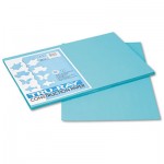 Pacon Tru-Ray Construction Paper, 76 lbs., 12 x 18,Turquoise, 50 Sheets/Pack PAC103039