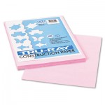 Pacon Tru-Ray Construction Paper, 76 lbs., 9 x 12, Pink, 50 Sheets/Pack PAC103012