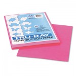Pacon Tru-Ray Construction Paper, 76 lbs., 9 x 12, Shocking Pink, 50 Sheets/Pack PAC103013