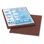 Pacon Tru-Ray Construction Paper, 76 lbs., 9 x 12, Dark Brown, 50 Sheets/Pack PAC103024