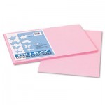 Pacon Tru-Ray Construction Paper, 76 lbs., 12 x 18, Pink, 50 Sheets/Pack PAC103044