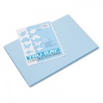 Pacon Tru-Ray Construction Paper, 76 lbs., 12 x 18, Sky Blue, 50 Sheets/Pack PAC103048