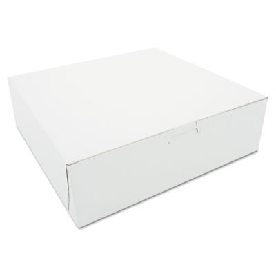 SCH 0971 Tuck-Top Bakery Boxes, 10w x 10d x 3h, White, 200/Carton SCH0971