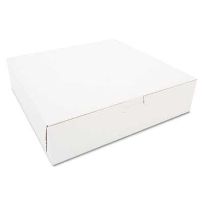 SCH 0969 Tuck-Top Bakery Boxes, 10w x 10d x 2 1/2h, White, 250/Carton SCH0969