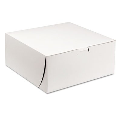 SCH 0961 Tuck-Top Bakery Boxes, 9w x 9d x 4h, White, 200/Carton SCH0961