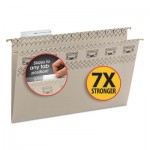 Smead Tuff Hanging Folder with Easy Slide Tab, Legal, Steel Gray, 18/Pack SMD64093