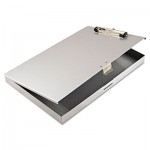 Saunders Tuffwriter Recycled Aluminum Storage Clipboard, 1/2" Clip, 8 1/2 x 12, Gray SAU45300