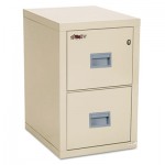 FireKing 2R1822-CPA Turtle Two-Drawer File, 17 3/4w x 22 1/8d, UL Listed 350 for Fire, Parchment