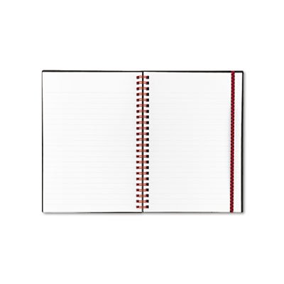Black n' Red Twin Wire Poly Cover Notebook, Legal Rule, 5 5/8 x 8 1/4, White, 70 Sheets