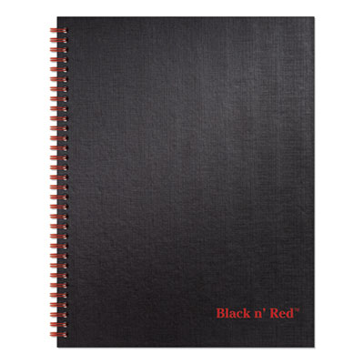 Black n' Red Twinwire Hardcover Notebook, Wide/Legal Rule, Black Cover, 11 x 8.5, 70 Sheets JDKK67030