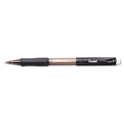 Pentel Twist-Erase EXPRESS Mechanical Pencil, .5mm, Black, Dozen PENQE415A