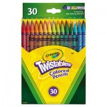 Crayola 687409 Twistables Colored Pencils, 2 mm, 2B (#1), Assorted Lead/Barrel Colors, 30/Pack CYO687409