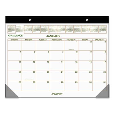 At-A-Glance Two-Color Desk Pad, 22 x 17, 2016 AAGGG250000