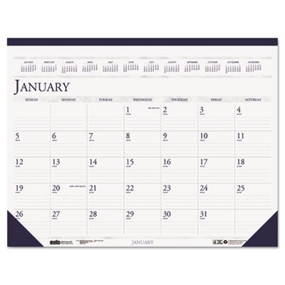 House of Doolittle 150HD Two-Color Monthly Desk Pad Calendar, 22 x 17, 2016 HOD150HD